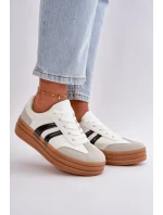 Dámské tenisky na platformě bílo-šedé Nesonice Dámské tenisky na platformě bílo-šedé Nesonice