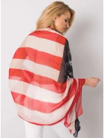 Dámský šátek AT CH S 1843 tmavě modrý a červený