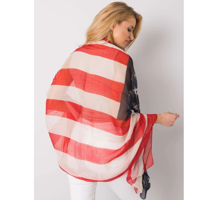 Dámský šátek AT CH S 1843 tmavě modrý a červený