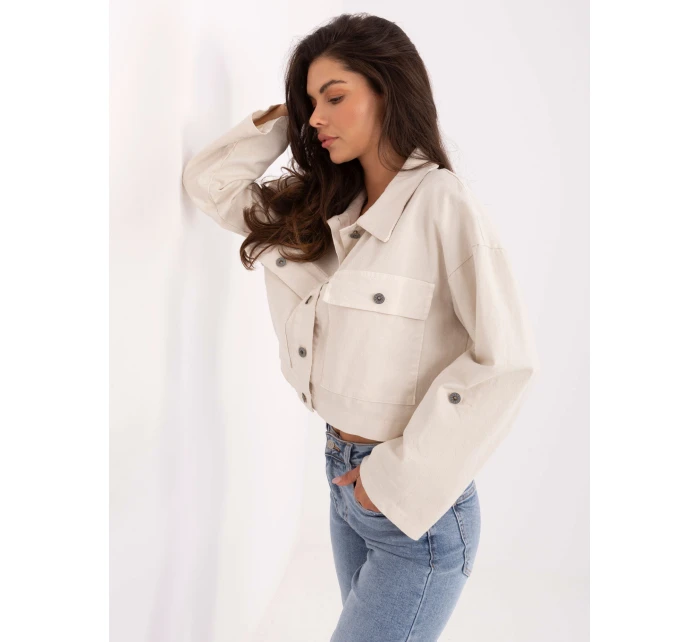 IT KR bunda FL7029.72 světle béžová IT KR bunda FL7029.72 světle béžová