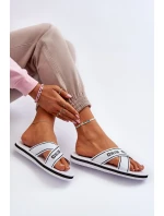 Dámské pantofle s pěnovou podrážkou Big Star Bílá