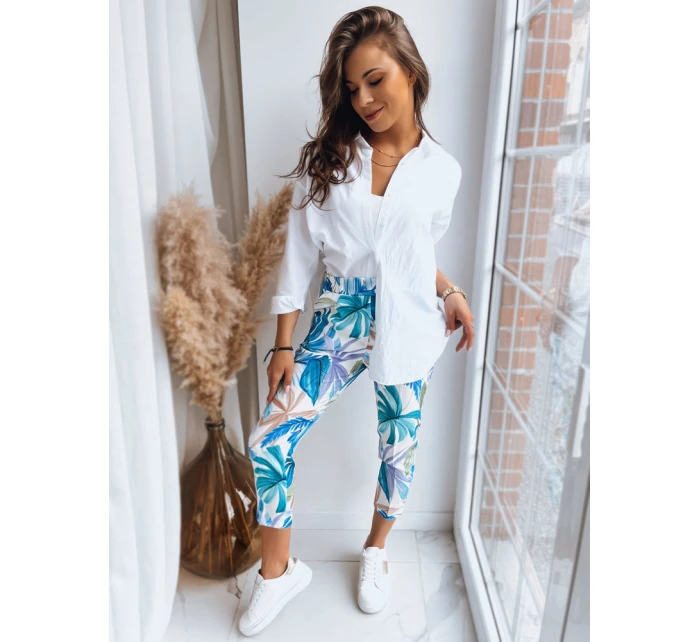 Dámské kalhoty FLOWER GARDEN green FashionStreet UY1473