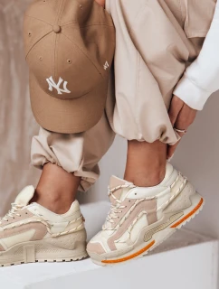 Dámské tenisky na platformě beige model 21983158 - Dstreet