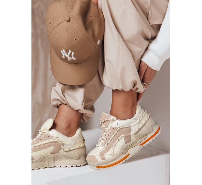 Dámské tenisky na platformě beige model 21983158 - Dstreet