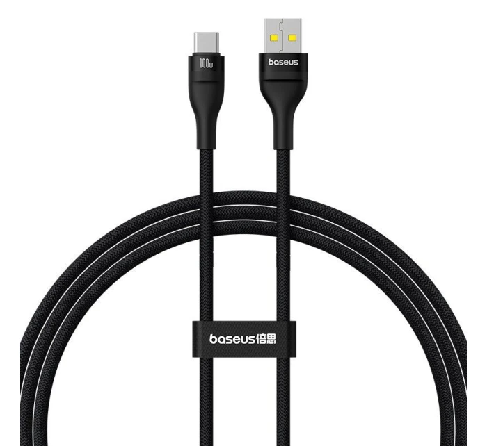 Baseus Flash 2 USB-USB C kabel 100W 1m (černý)