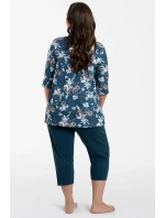 Italská móda Hariet r.3/4 sp.3/4 barva:sea/print Italská móda Hariet r.3/4 sp.3/4 barva:sea/print
