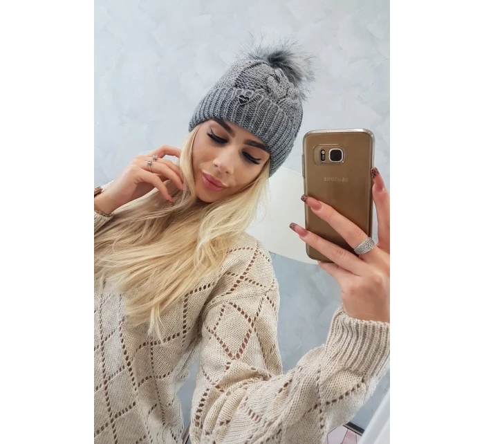 Čepice K168 tmavě šedá