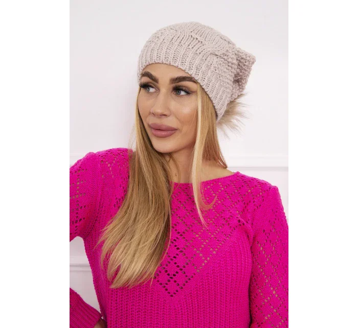 Sandra K210 světle béžová fleecová čepice Sandra K210 světle béžová fleecová čepice