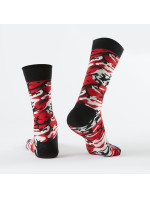Červené camo pánské ponožky