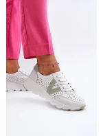 Dámské kožené lehké sportovní boty bílé Eleonori Dámské kožené lehké sportovní boty bílé Eleonori