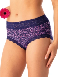 Dámské kalhotky 2PACK LPC 547 Tmavě modrá / Růžová vzor - Key