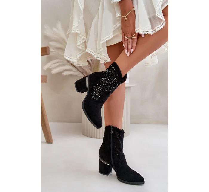 Boty na podpatku model 199321 Step in style Boty na podpatku model 199321 Step in style