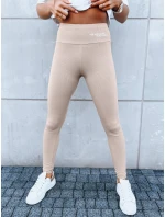 Dámské sportovní legíny SIMPLE camel Dstreet model 21970771 - FashionStreet