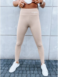 Dámské sportovní legíny SIMPLE camel Dstreet model 21970771 - FashionStreet