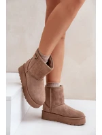 Vysoké dámské sněhule na platformě Big Star model 21677572 béžové - Big Star Shoes Vysoké dámské sněhule na platformě Big Star model 21677572 béžové - Big Star Shoes