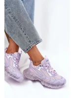 Dámské Kožené Tenisky GOE RR2N4081 Fialové