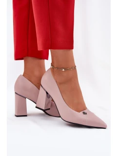 Elegantní Lodičky Na Podpatku Vinceza 62224 Růžové