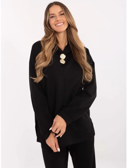 Bluza DHJ BL model 20857379 czarny - FPrice Bluza DHJ BL model 20857379 czarny - FPrice