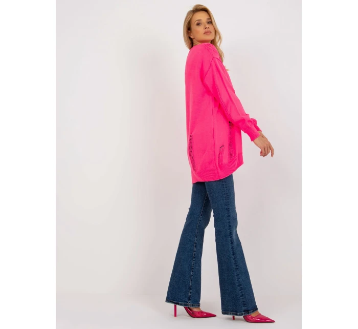 Dámský kardigan LC SW model 18132631 fluo růžová - FPrice