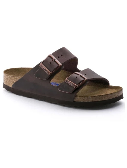 Dámské žabky Birkenstock Arizona Soft Footbed Oiled Leather Habana narrow (0452763) Dámské žabky Birkenstock Arizona Soft Footbed Oiled Leather Habana narrow (0452763)