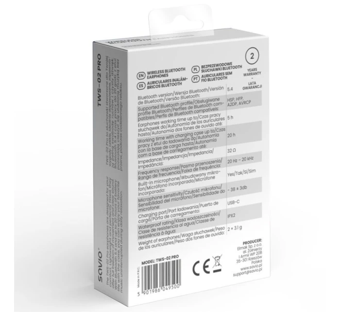 BLUETOOTH  PRO model 21870172 - Savio