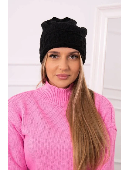 Dámská čepice Aniela K338 černá Dámská čepice Aniela K338 černá