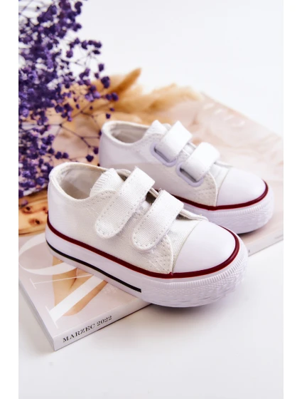 Dětské tenisky na suchý zip Bílý model 21578694 - Boto Dětské tenisky na suchý zip Bílý model 21578694 - Boto