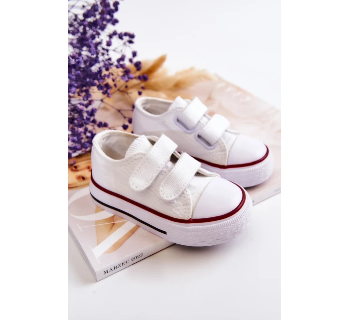 Dětské tenisky na suchý zip Bílý model 21578694 - Boto Dětské tenisky na suchý zip Bílý model 21578694 - Boto