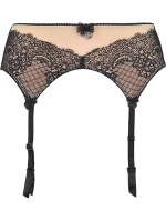 Podvazkový pás V-9892 černo-béžový - Axami Podvazkový pás V-9892 černo-béžový - Axami