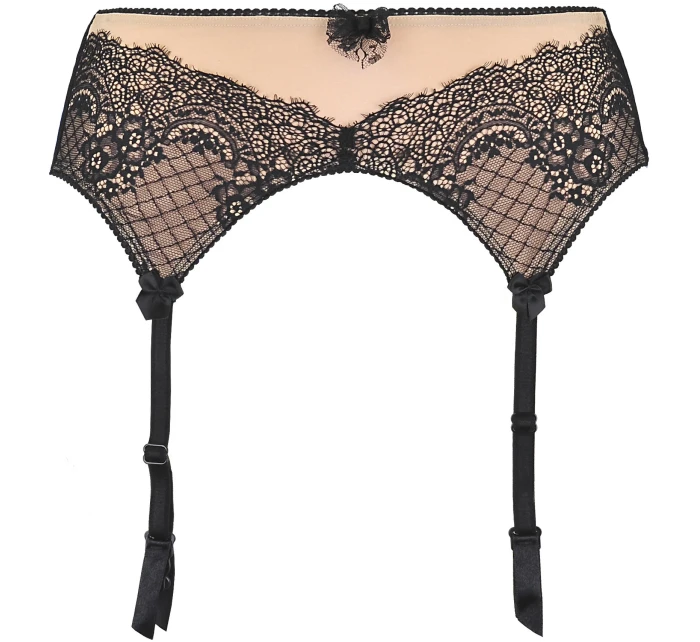 Podvazkový pás V-9892 černo-béžový - Axami Podvazkový pás V-9892 černo-béžový - Axami