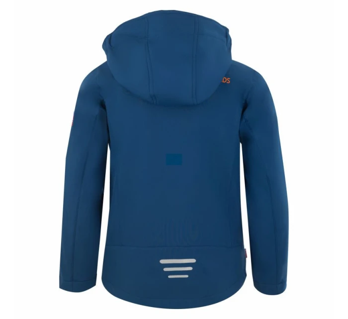 Trollkids Dětská softshellová bunda Trollfjord Jacket s kapucí modrá (161-142)