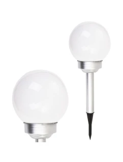 LAMPA SOLARNA KULA MLECZNA 15x44CM