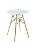 Kulatý stůl MATERA WHITE 60x60 cm