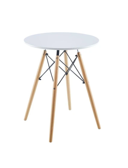 Kulatý stůl MATERA WHITE 60x60 cm