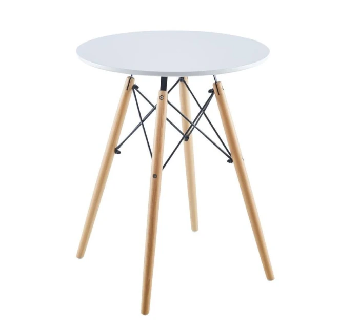 Kulatý stůl MATERA WHITE 60x60 cm