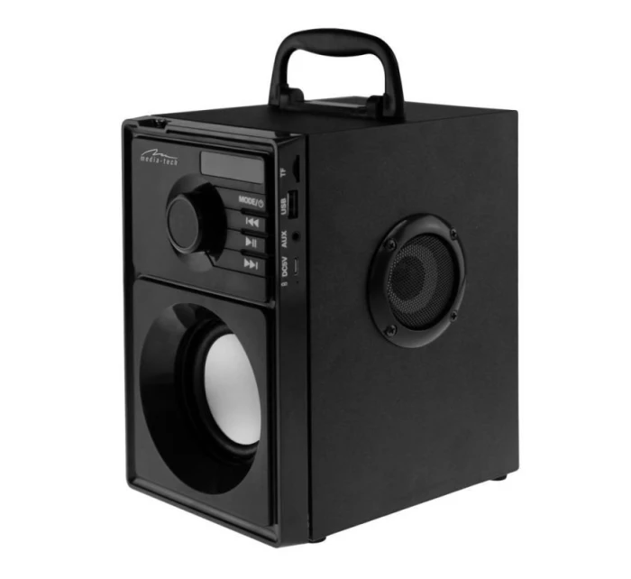 MEDIA-TECH BEZDRÁTOVÝ REPRODUKTOR BOOMBOX STŘÍBRNÝ 15W MRS MT3179