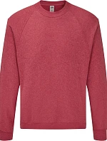 Fruit of the Loom Classic Raglan Sweat Raglánová mikina 16.2216 vintage heather red