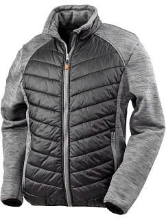 Result R 314X Hybridní pletená fleecová bunda "Elevator" 30.314X black/grey marl