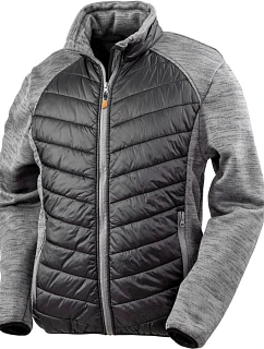 R Hybridní pletená fleecová bunda 30. black/grey marl model 22428802 - Result