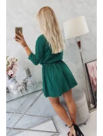 Šaty s flitrovou kapsou zelené Šaty s flitrovou kapsou zelené