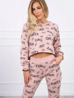 model 18746290 set tmavě pudrově růžový - K-Fashion