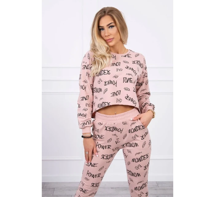 Statement set tmavě pudrově růžový Statement set tmavě pudrově růžový