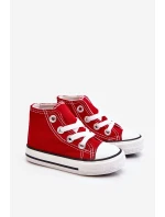 Dětské Vysoké Tenisky Červené Filemon Dětské Vysoké Tenisky Červené Filemon