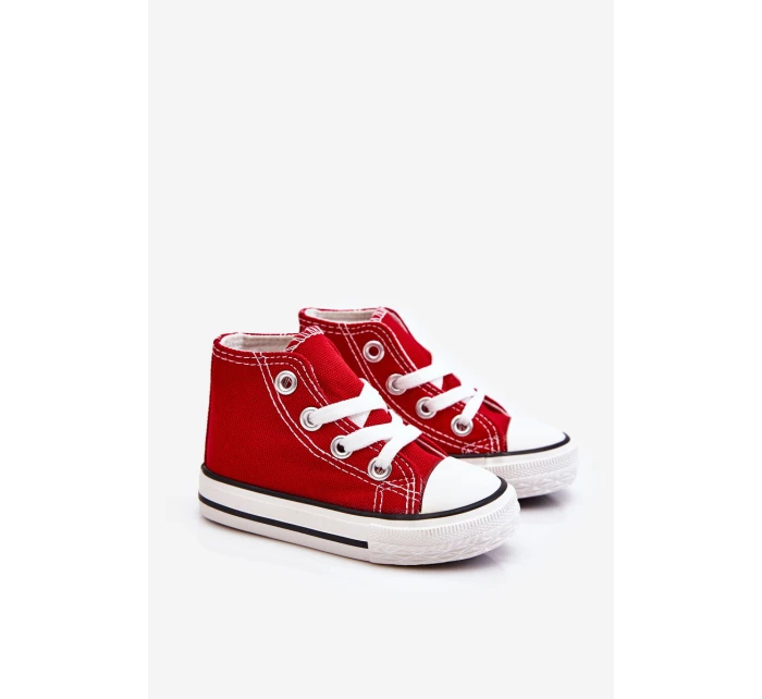 Dětské Vysoké Tenisky Červené Filemon Dětské Vysoké Tenisky Červené Filemon