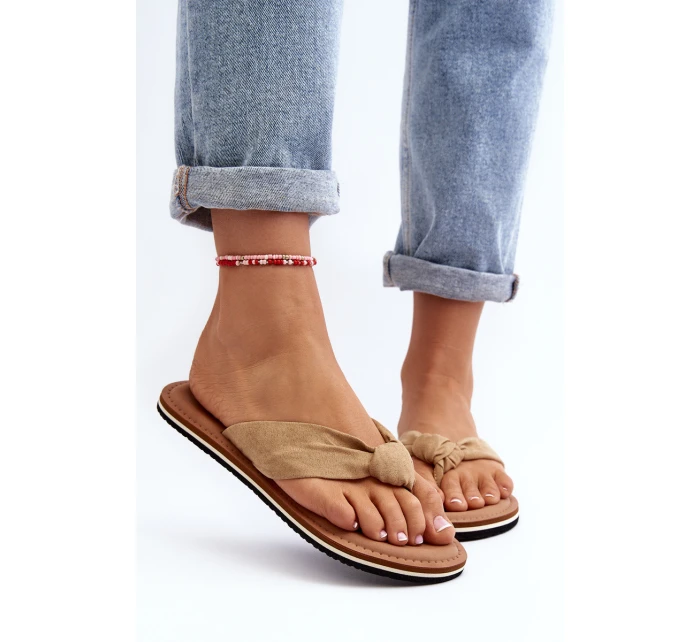 Dámské žabky Big Star LL274623 Beige Dámské žabky Big Star LL274623 Beige