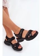 Dámské Sandály S Na Suchý Zip Černé model 21688284 - Boto Dámské Sandály S Na Suchý Zip Černé model 21688284 - Boto