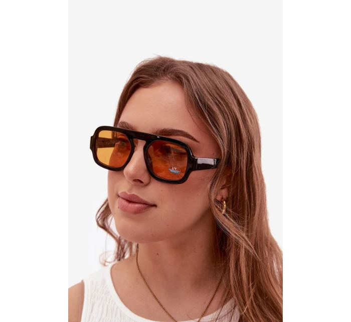 Dámské sluneční brýle s UV filtrem černo-oranžové