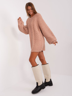 Sweter AT SW  ciemny różowy model 18895477 - FPrice