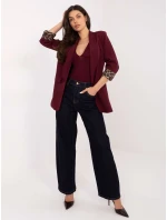 Bluzka IT BZ model 21771773 bordowy - FPrice Bluzka IT BZ model 21771773 bordowy - FPrice