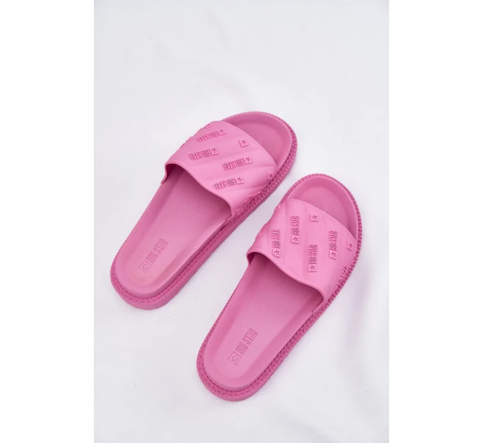 Dámské pantofle na platformě Big Star – růžové Dámské pantofle na platformě Big Star – růžové